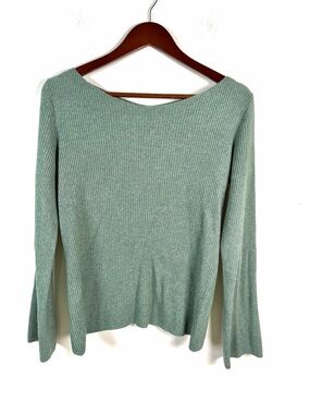 Babaton Ribbed Boatneck Sweater in Dusty Sage
